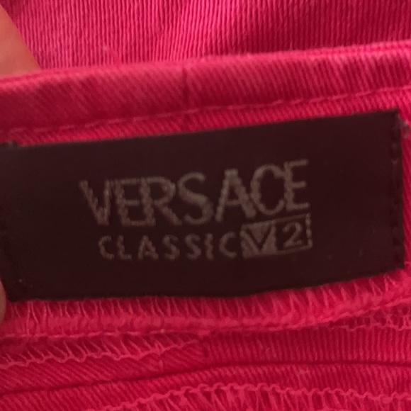 Versace Sretch Denim red skirt - Italian size 44 - Picture 4 of 8